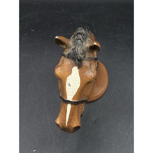Rubal New York Horse Head Tan White Painted Cast Metal Bottle Opener Vintage - Picture 5 of 12